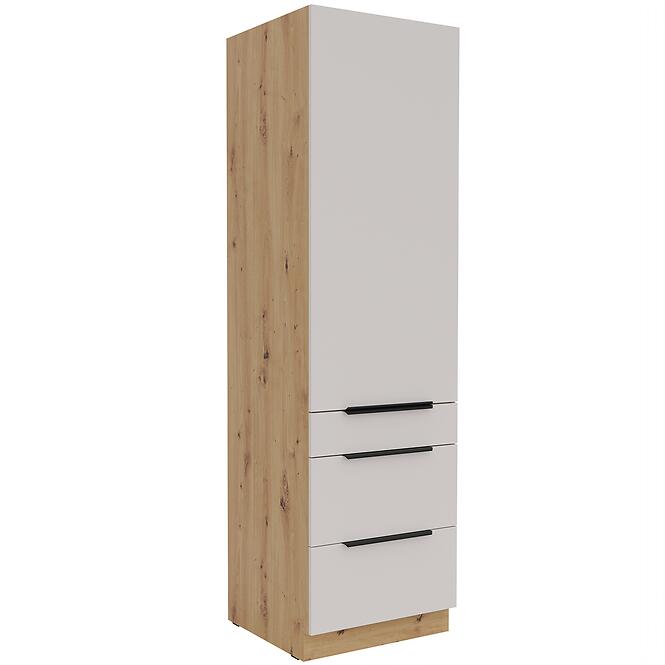 Konyhaszekrény Solea cashmere/artisan 60DKS-210 1F 3S