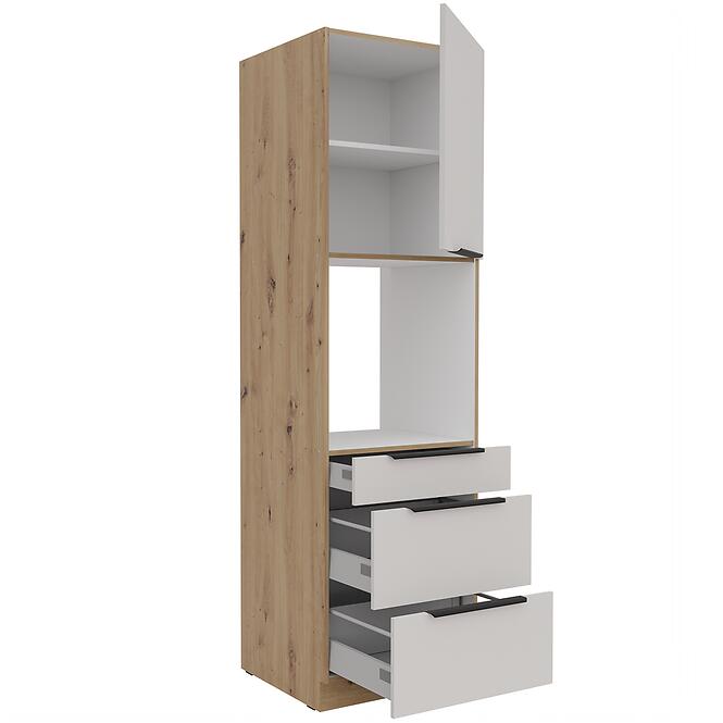 Konyhaszekrény Solea cashmere/artisan 60DPS-210 1F 3S