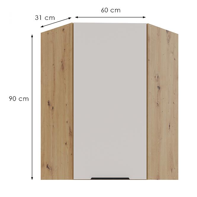 Konyhaszekrény Solea cashmere/artisan 60x60 GN-90 1F (45°),2