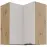 Konyhaszekrény Solea cashmere/artisan 60x60 GN-72 2F (90°)