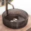 Mosdókagyló lapon Cristal Black,3
