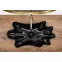 Mosdókagyló lapon Infinity Black,6
