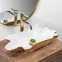 Mosdókagyló lapon Infinity Gold/White,3