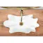 Mosdókagyló lapon Infinity Gold/White,6
