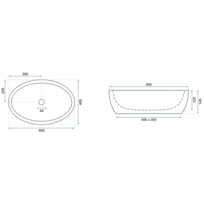 Mosdókagyló lapon Meryl Black
