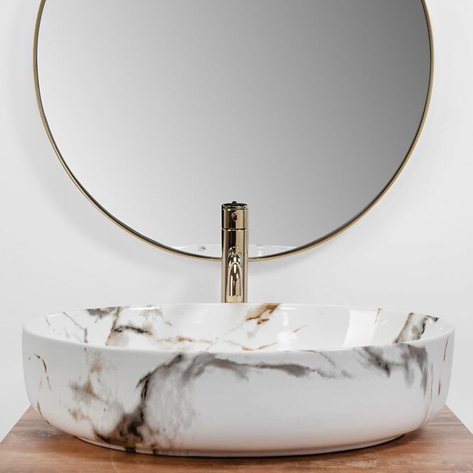 Mosdókagyló Queen Carrara Shiny,5