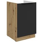 Konyhaszekrény Aria-Bl/Ar Anti Fingerprint 50zl 1f Bb