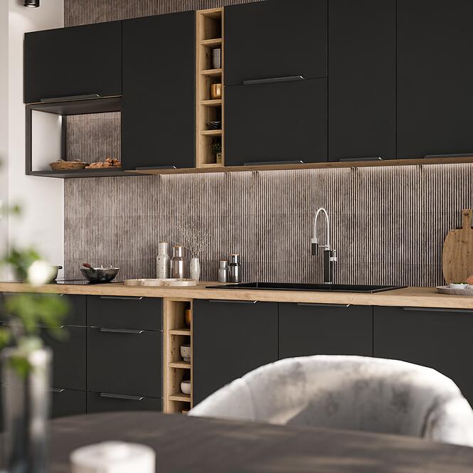 Konyhaszekrény Aria-Bl/Ar Anti Fingerprint 15d Cargo Bb