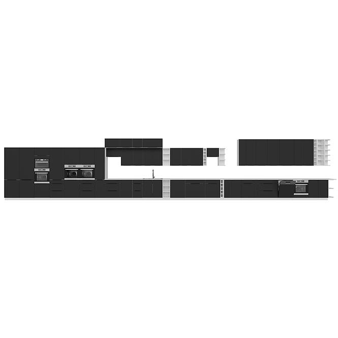 Konyhaszekrény Aria-Bl/Wh Anti Fingerprint 60d 1f Bb,10