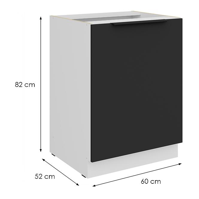 Konyhaszekrény Aria-Bl/Wh Anti Fingerprint 60d 1f Bb,2