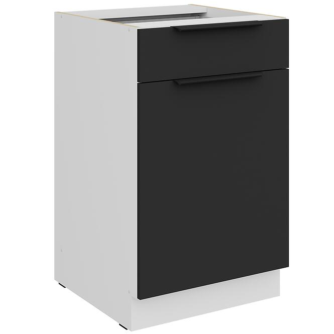 Konyhaszekrény Aria-Bl/Wh Anti Fingerprint 50d 1f 1s Bb