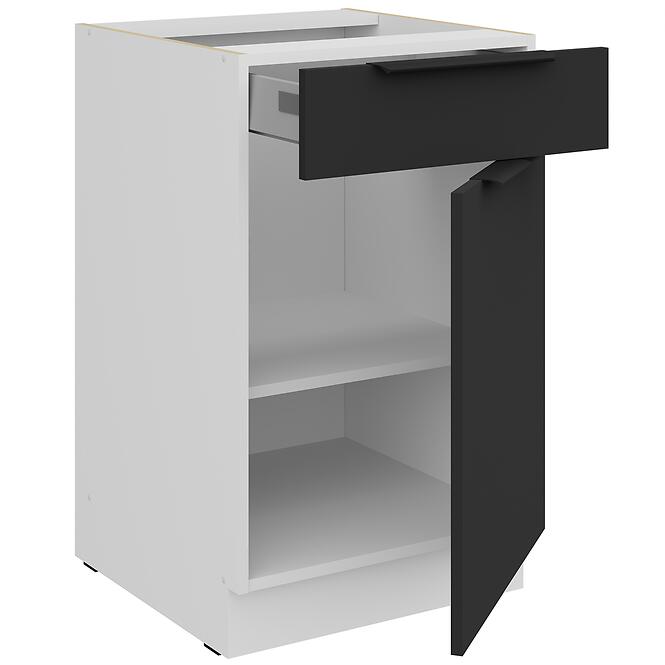 Konyhaszekrény Aria-Bl/Wh Anti Fingerprint 50d 1f 1s Bb