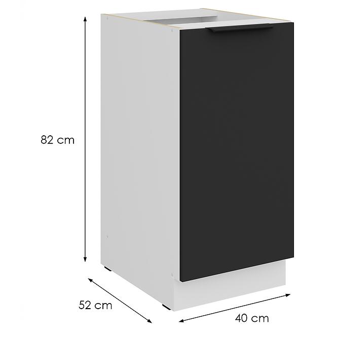 Konyhaszekrény Aria-Bl/Wh Anti Fingerprint 40d 1f Bb,2