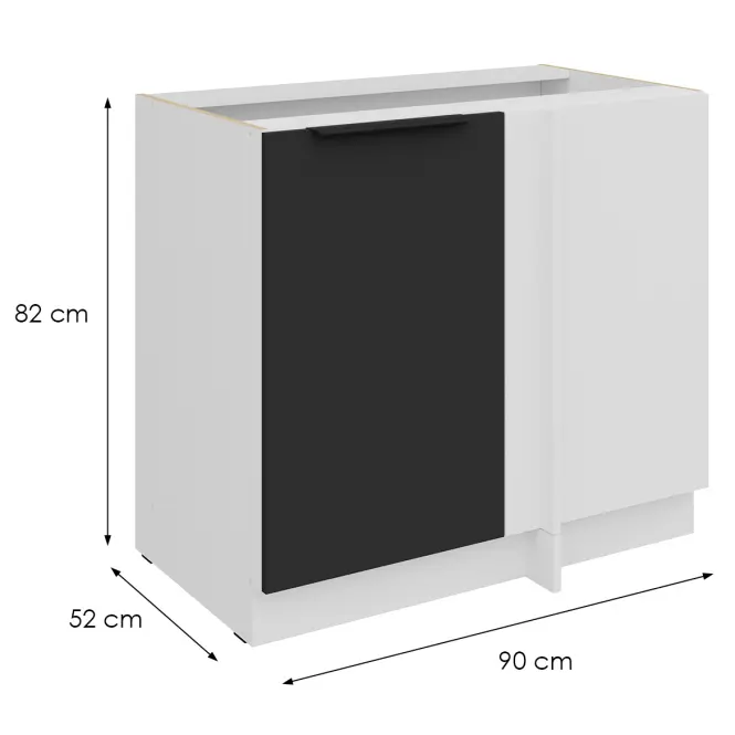 Konyhaszekrény Aria-Bl/Wh Anti Fingerprint 105 Nd 1f Bb