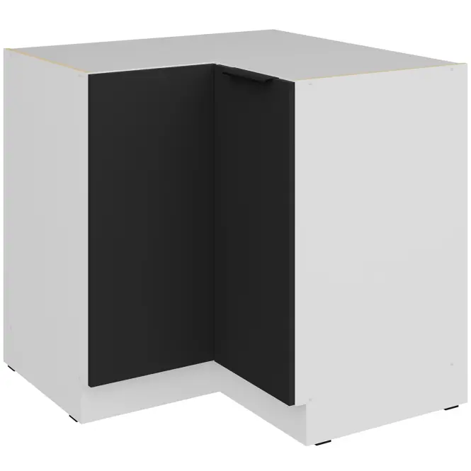 Konyhaszekrény Aria-Bl/Wh Anti Fingerprint 90x90 Dn 2f Bb