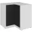 Konyhaszekrény Aria-Bl/Wh Anti Fingerprint 90x90 Dn 2f Bb