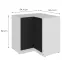 Konyhaszekrény Aria-Bl/Wh Anti Fingerprint 90x90 Dn 2f Bb,2