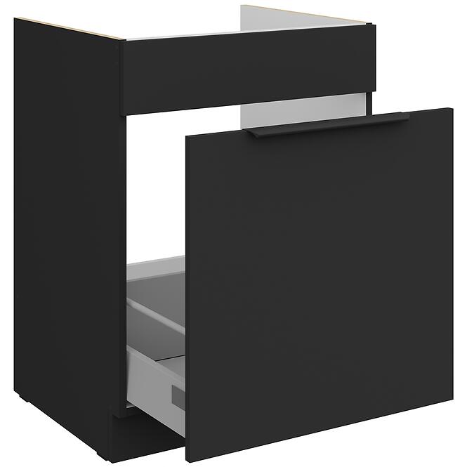 Konyhaszekrény Aria-Bl/Bl Anti Fingerprint 60zl 1s Bb,3