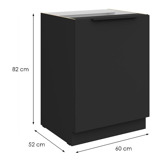 Konyhaszekrény Aria-Bl/Bl Anti Fingerprint 60d 1f Bb,2