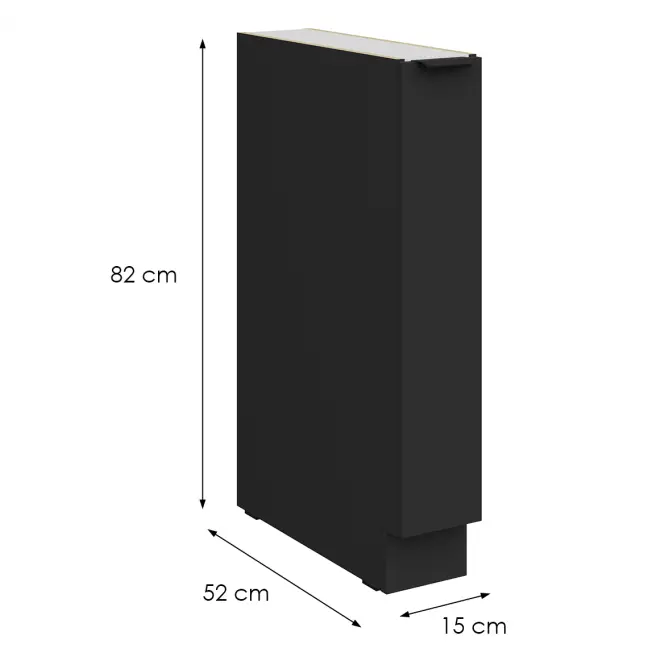 Konyhaszekrény Aria-Bl/Bl Anti Fingerprint 15d Cargo Bb