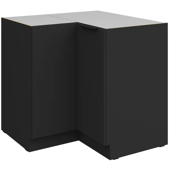 Konyhaszekrény Aria-Bl/Bl Anti Fingerprint 90x90 Dn 2f Bb