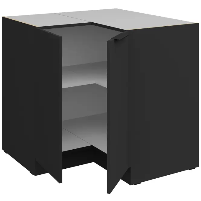 Konyhaszekrény Aria-Bl/Bl Anti Fingerprint 90x90 Dn 2f Bb