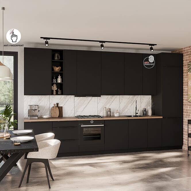 Konyhaszekrény Aria-Bl/Bl Anti Fingerprint 90x90 Dn 2f Bb