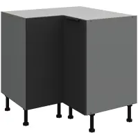 Konyhaszekrény Aria-Bl/Ant Anti Fingerprint 90x90 Dn 2f Bb