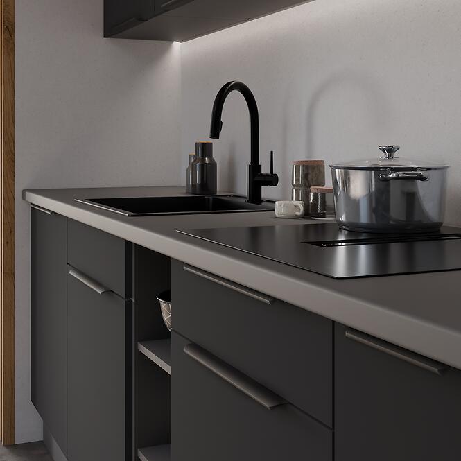 Konyhaszekrény Aria-Bl/Ant Anti Fingerprint 90x90 Dn 2f Bb,7