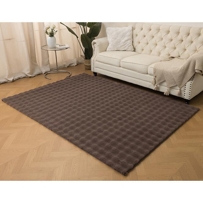 Szőnyeg Rabbit Fur Bubble 0,8/1,5 sötétbarna,3