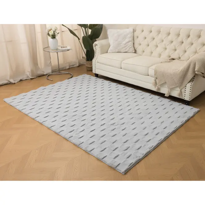 Szőnyeg Rabbit Fur Square 0,8/1,5 szürke