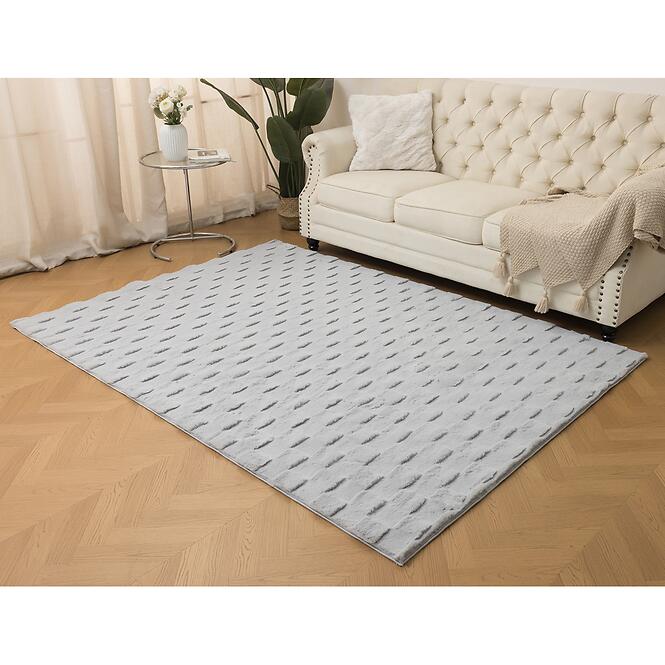 Szőnyeg Rabbit Fur Square 0,8/1,5 szürke