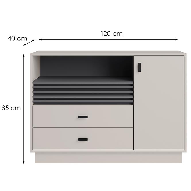 Komód  Allmo Al7 Cashmere