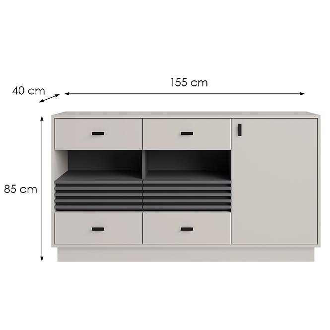 Komód  Allmo Al8 Cashmere