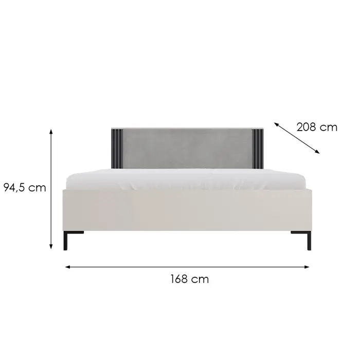 Ágy Al19 160 Allmo Cashmere