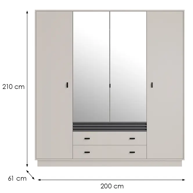 Szekrény Allmo Al16 Cashmere
