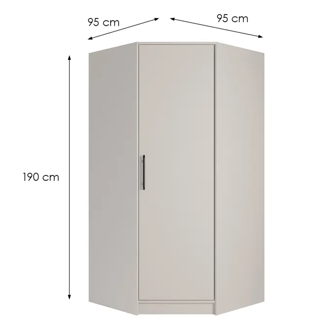 Szekrény Smart Sr4 1dn Cashmere,2