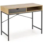 Íróasztal B-50 tölgy arany/fekete