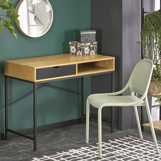 Íróasztal B-50 tölgy arany/fekete