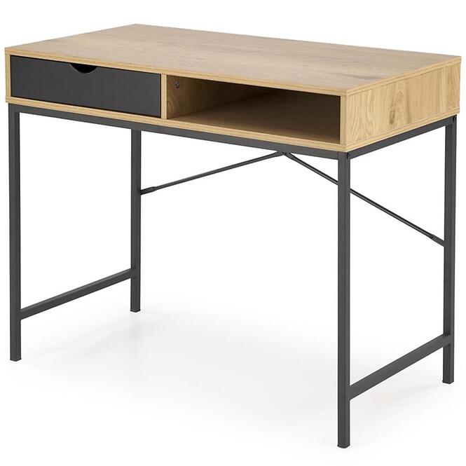 Íróasztal B-50 tölgy arany/fekete