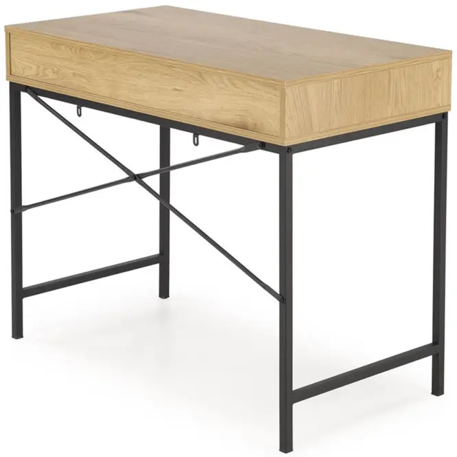 Íróasztal B-50 tölgy arany/fekete,7