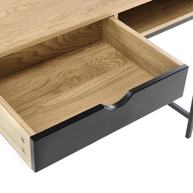 Íróasztal B-50 tölgy arany/fekete