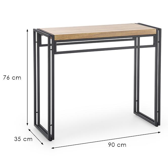 Konzol Bolivar KN-1 tölgy arany/fekete,2
