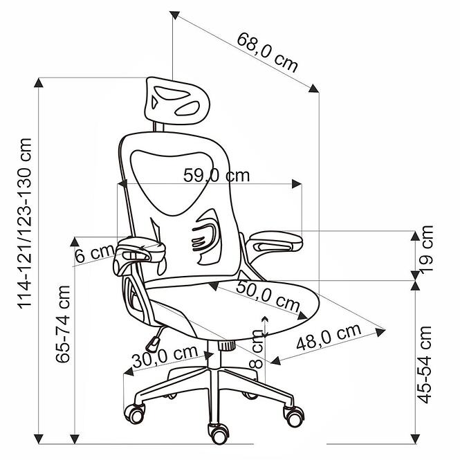 Forgószék Negro fahéj
