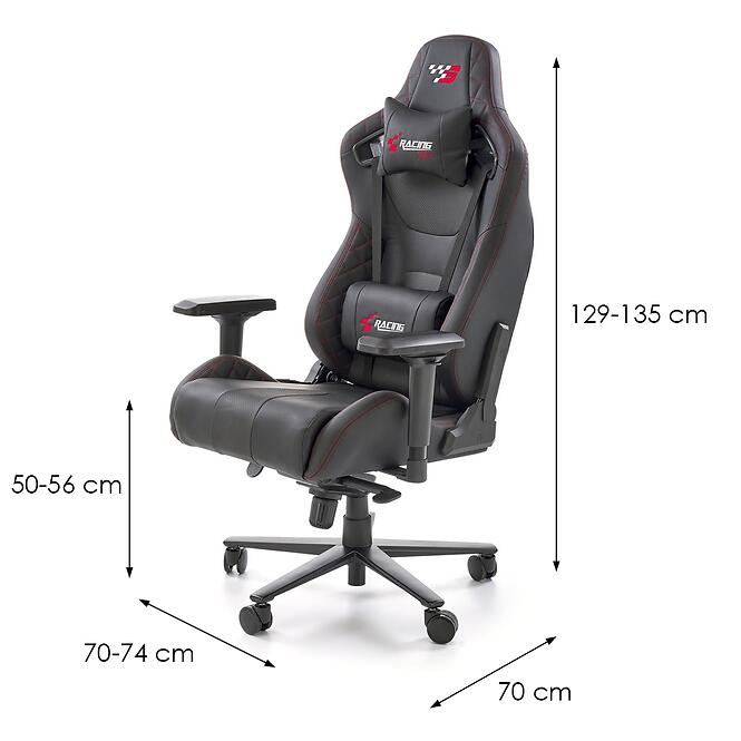 Irodai gaming szék Chavez fekete,2