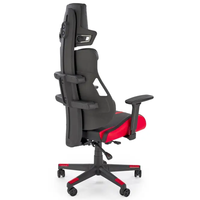 Irodai gaming szék Nitro fekete/piros,3