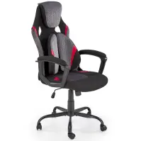 Irodai gaming szék Jensen fekete/szürke/piros