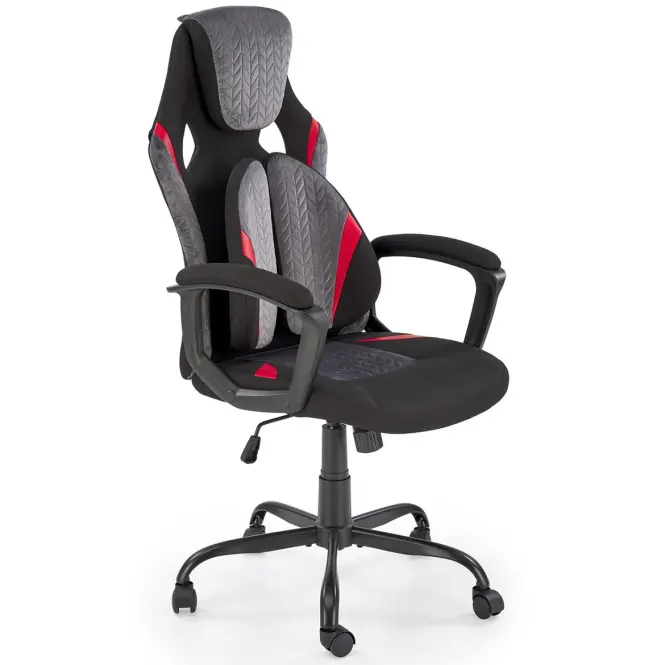 Irodai gaming szék Jensen fekete/szürke/piros