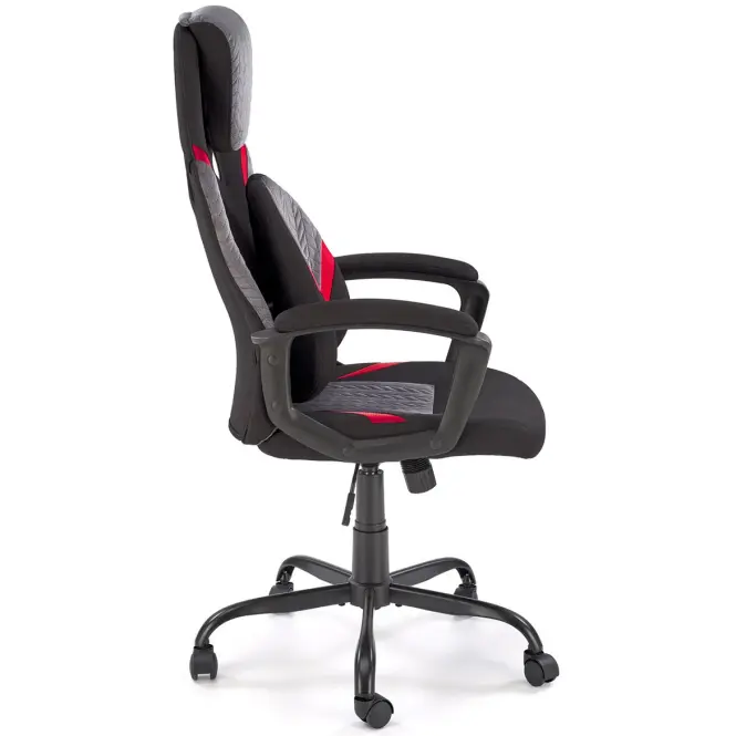 Irodai gaming szék Jensen fekete/szürke/piros