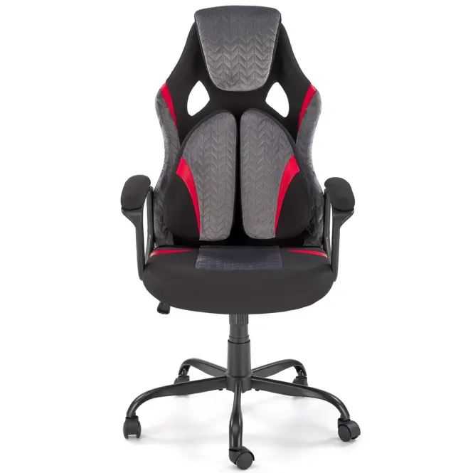 Irodai gaming szék Jensen fekete/szürke/piros